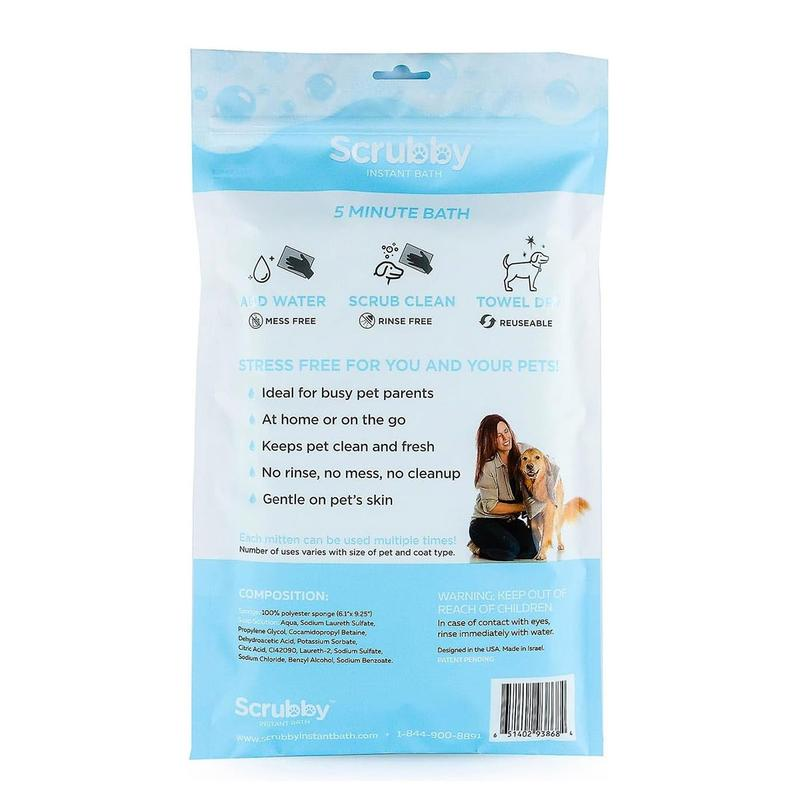 Rinse Free Shampoo Mittens-5 Pack